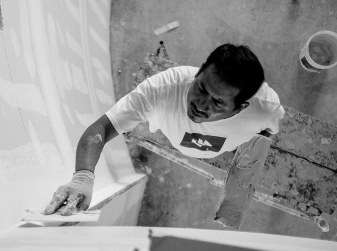 Fresno, Clovis, and Central Valley drywall repair and ceiling resurfacing work in progress