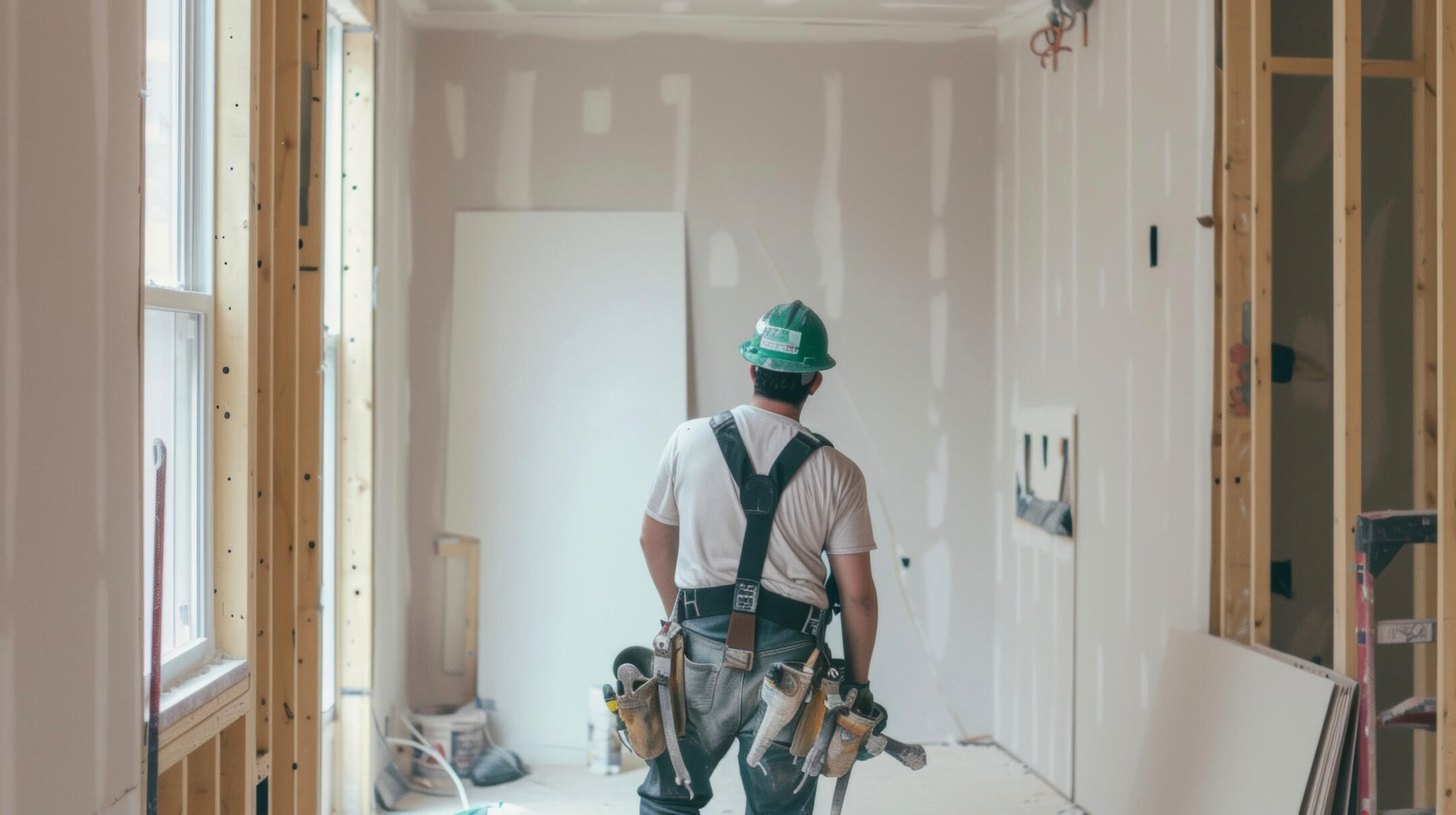 Fresno, Clovis, and Central Valley drywall repair and ceiling resurfacing work in progress